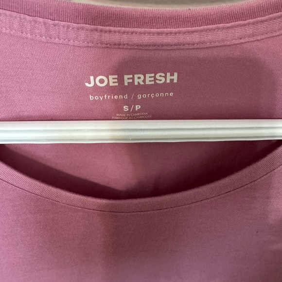 Joe Fresh long sleeve shirt, pink size small - Picture 3 of 4